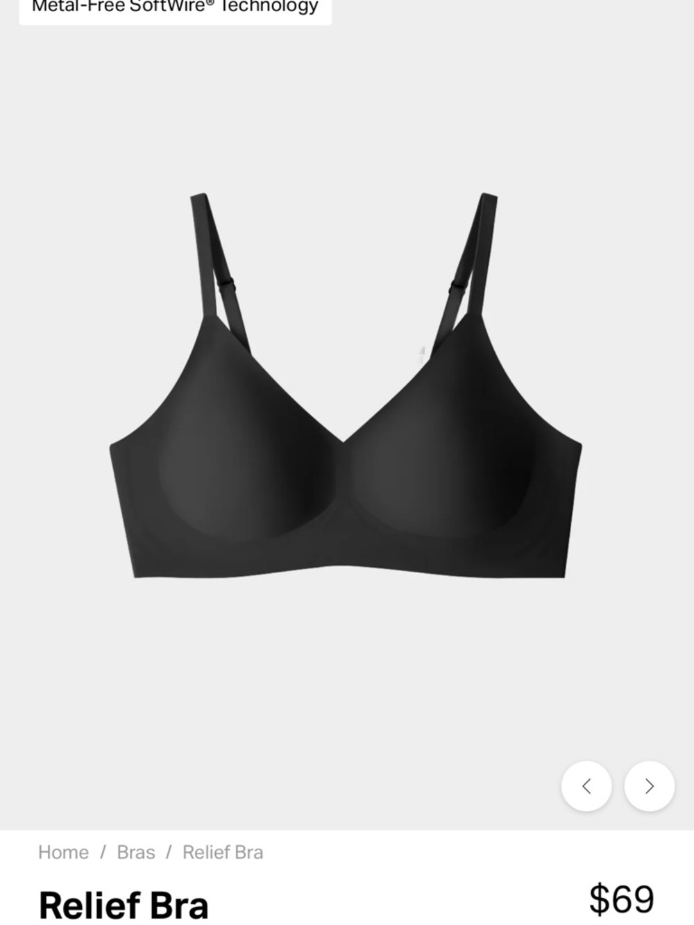 EBY Relief Bra - Black